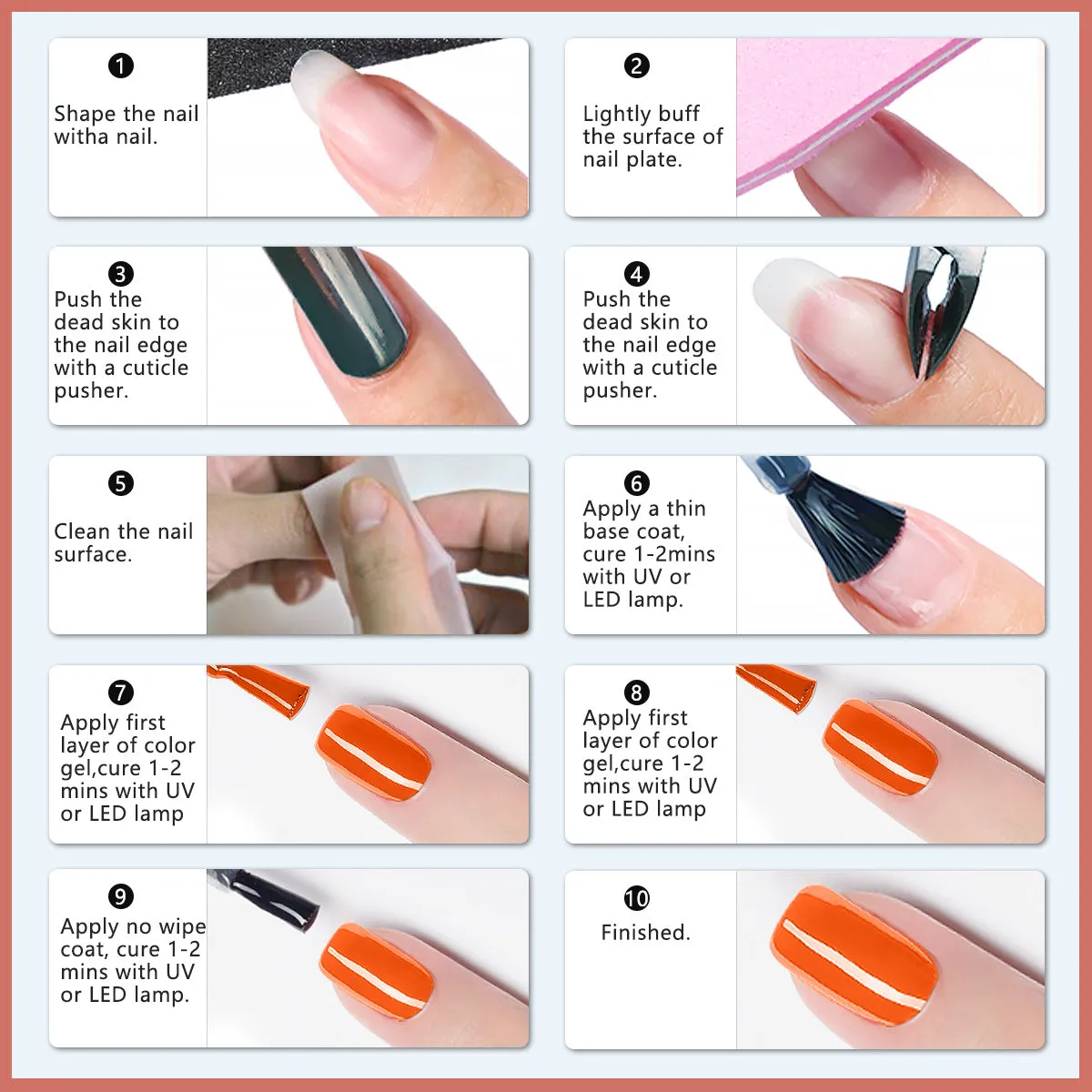 12-Piece Multicolor Gel Nail Polish Set – Quick-Dry & Long-Lasting