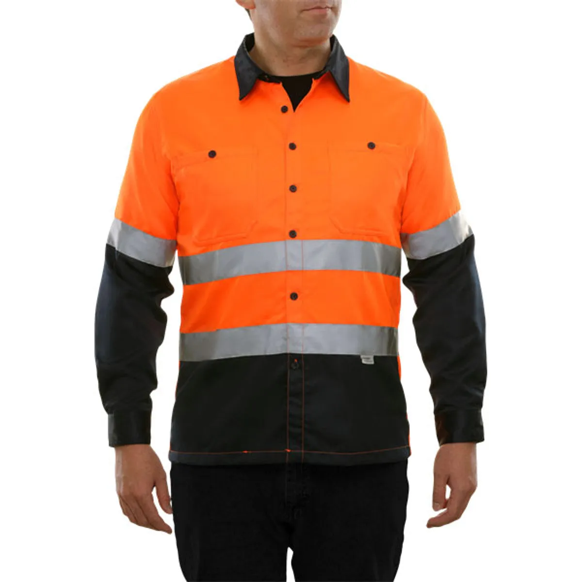 24-350ST Hi Vis Button Down Workshirt