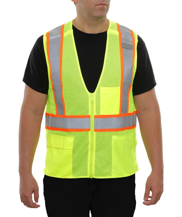 24-505SX Breakaway DOT Safety Vest w/ Contrasting Trim & X-Back