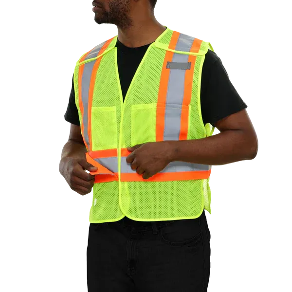 24-566GX Breakaway Vest w/ X-Back & Contrasting Trim
