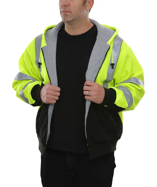 24-603ST-LB Microfiber Full-Zip Hoodie w/ Thermal Liner