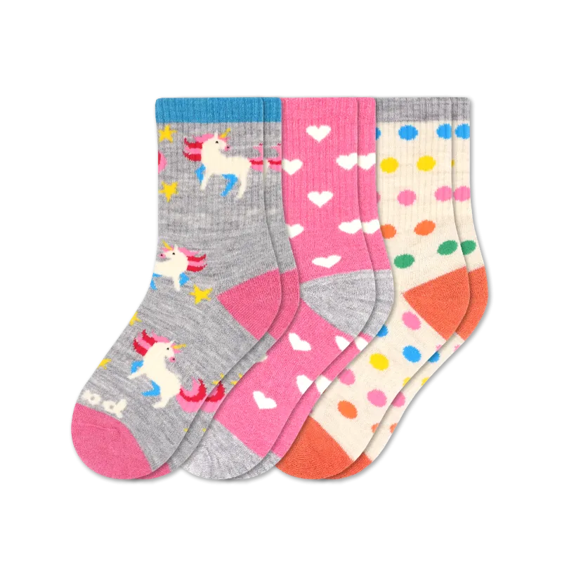 3 Pack - Kids' Crew Pacas Socks