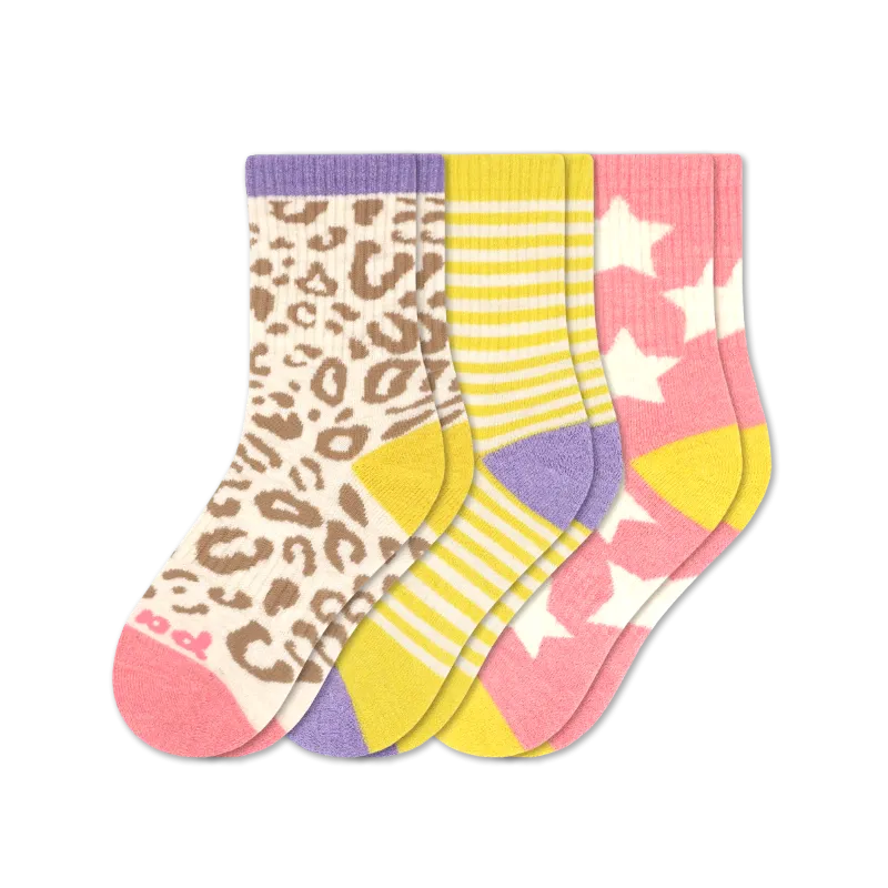 3 Pack - Kids' Crew Pacas Socks
