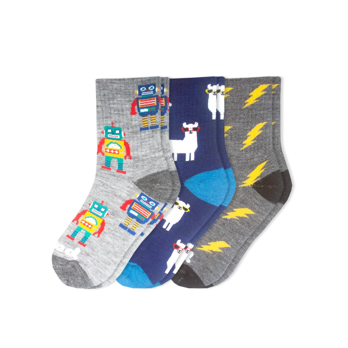 3 Pack - Kids' Crew Pacas Socks