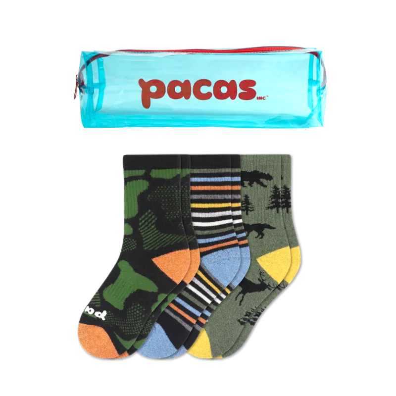 3 Pack - Kids' Crew Pacas Socks