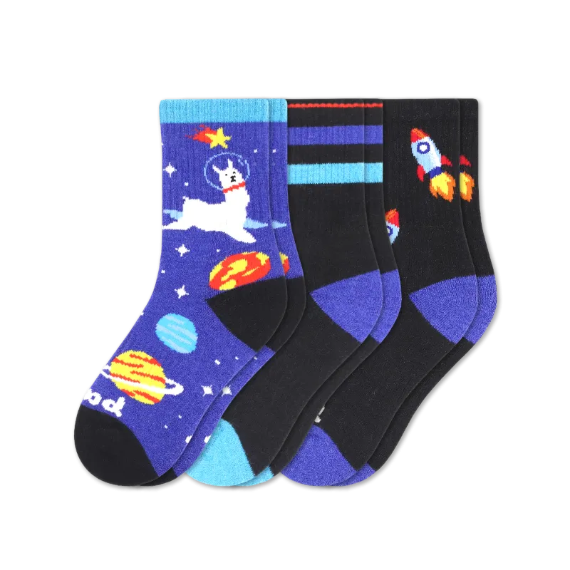 3 Pack - Kids' Crew Pacas Socks