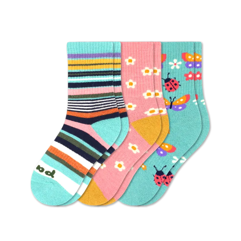 3 Pack - Kids' Crew Pacas Socks