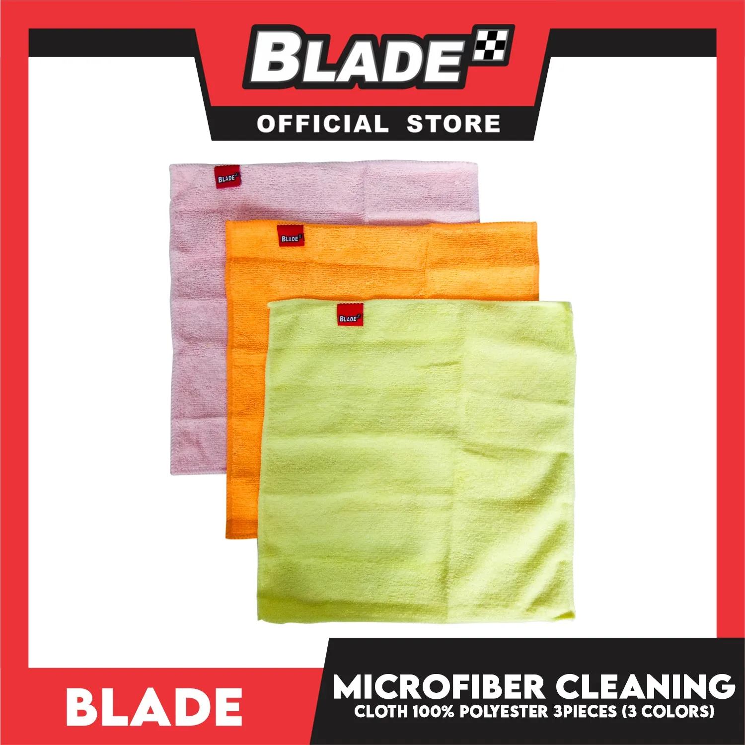 4pcs Blade Microfiber Cleaning Cloth 30x30cm (Set of 3)