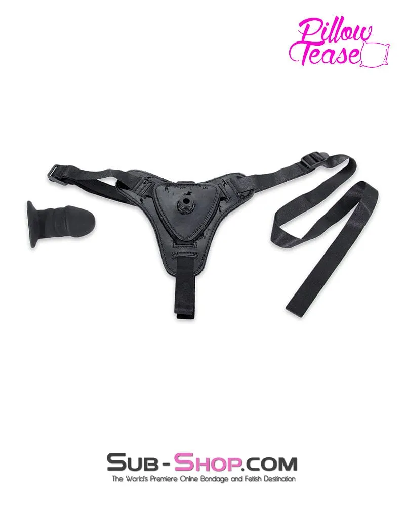 5715M      Beginner Bitch Strap On Harness with Detachable Silicone Mini Penis