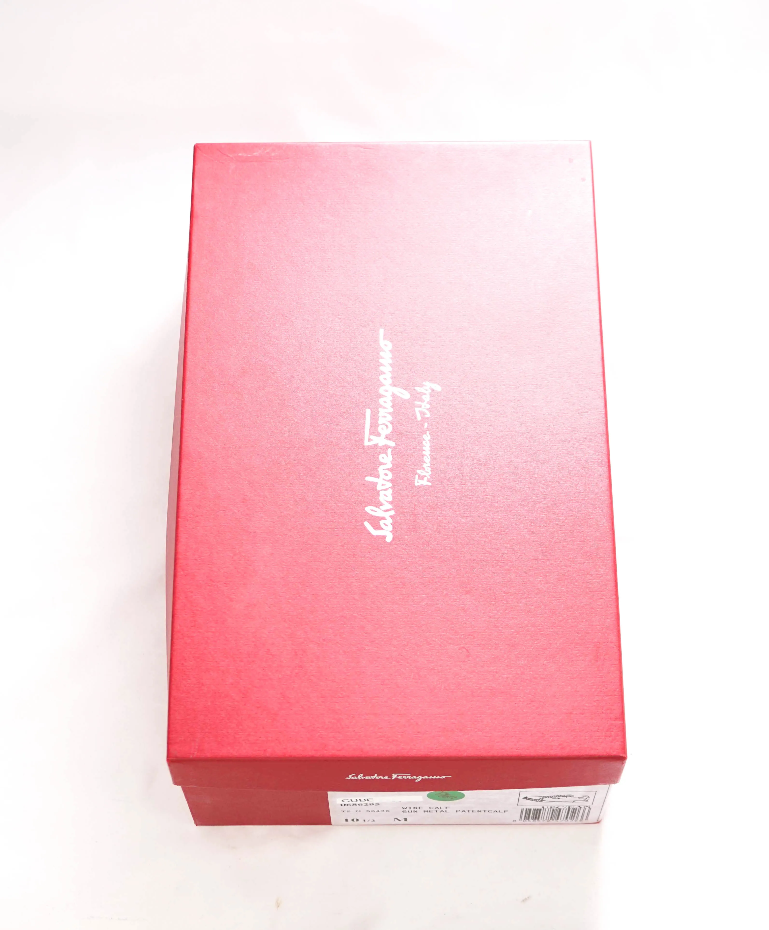 $750 SALVATORE FERRAGAMO - *Rhinoceros* Burgundy Gancini Sneaker - 10.5 M US