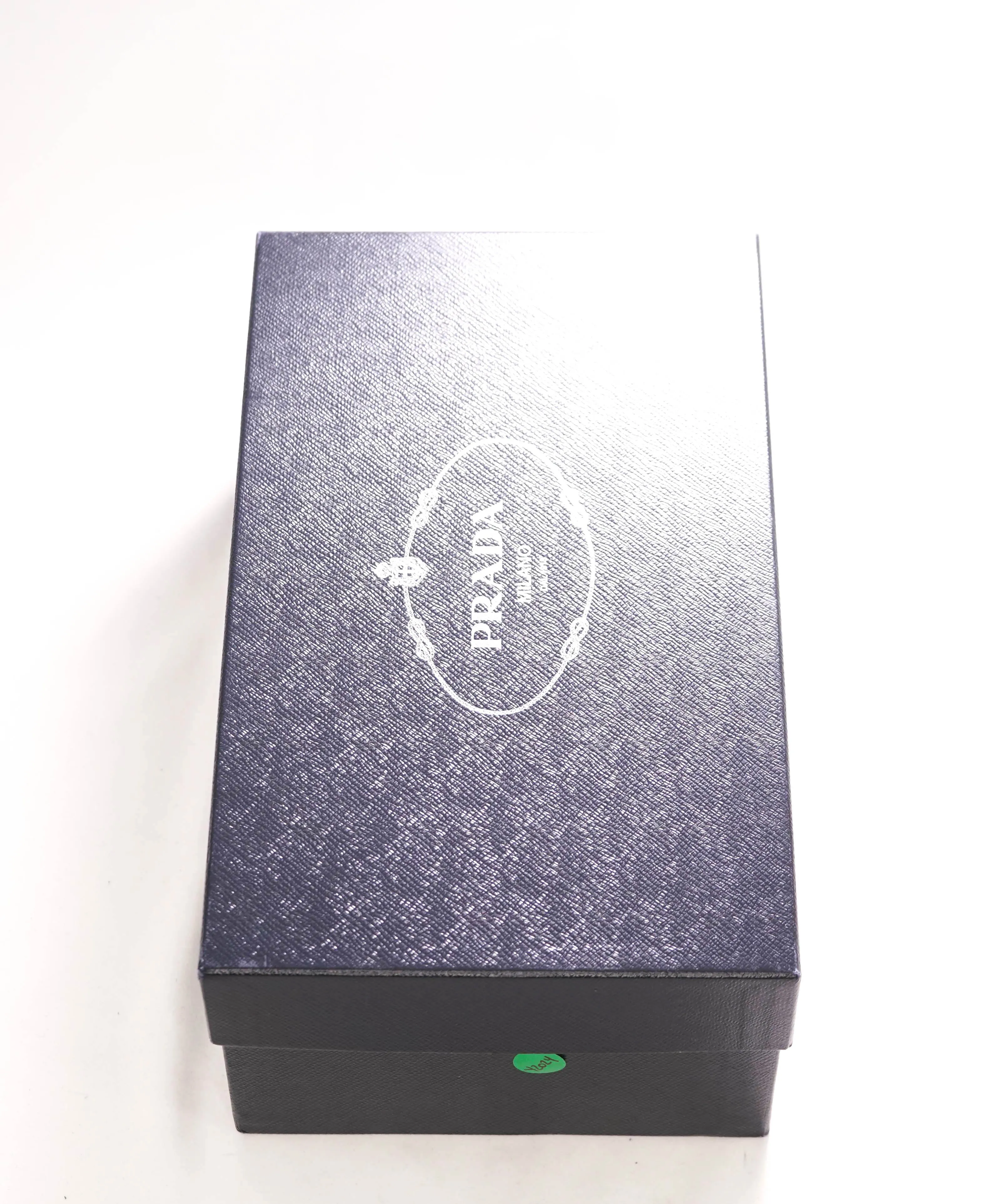$895 PRADA - Navy Blue Slip On Logo Vamp Loafer - 8.5 US (7.5 Prada)