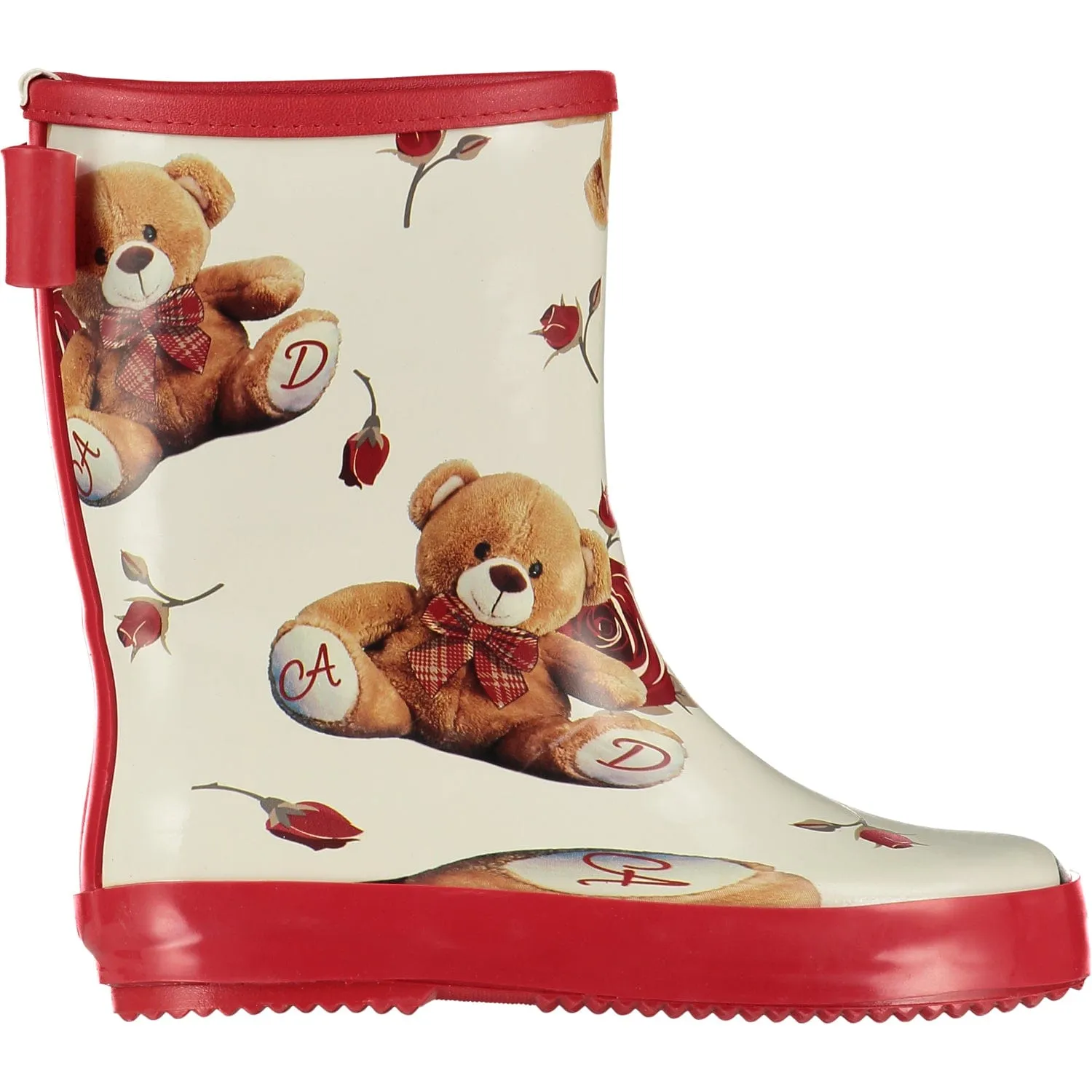 A DEE - Splash Bow Teddy Wellie - Cream