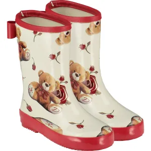 A DEE - Splash Bow Teddy Wellie - Cream