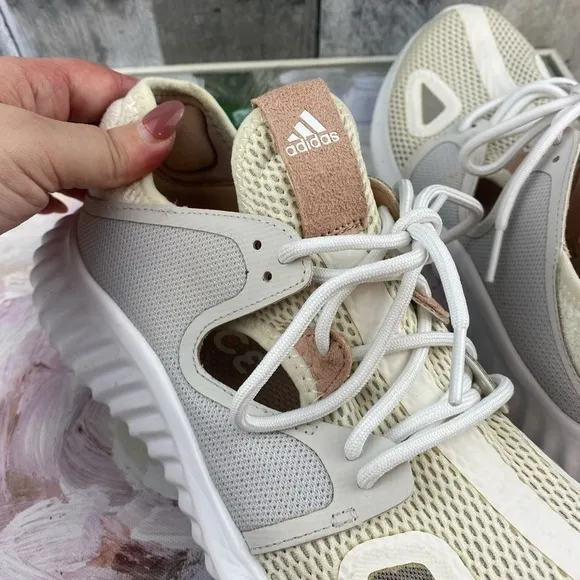 Adidas Woman’s Run Lux Sneaker in Off White Combo Size 9.