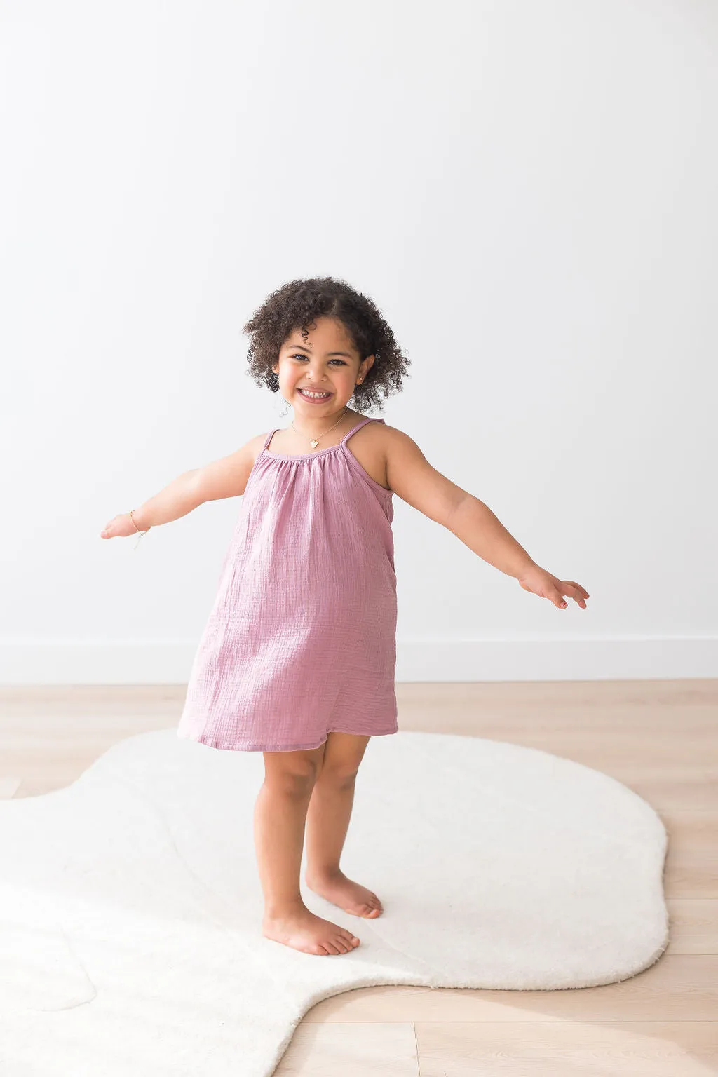Adjustable Strap Dress | Mauve