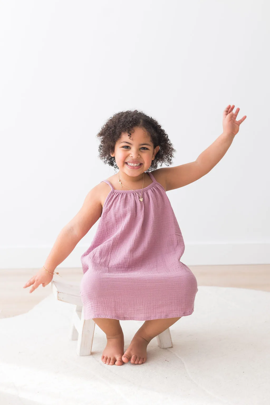 Adjustable Strap Dress | Mauve