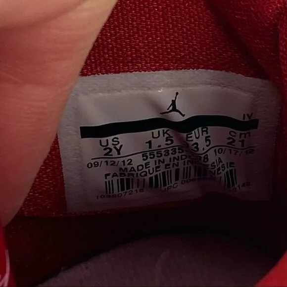 Air Jordan 5 Retro GS Valentines Day 2013 Size 2Y girls boys unisex toddler