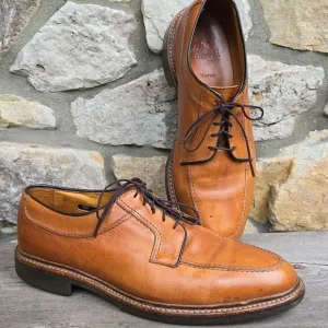 Allen Edmonds Norse Oxfords Split Toe Tan Leather Rubber Sole Men's 10 EEE