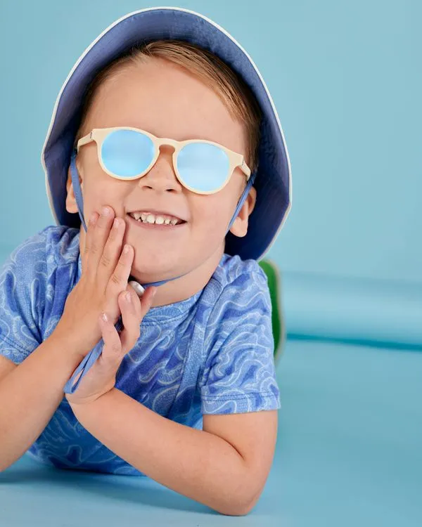 Babiators - Keyhole - Sweet Cream with Blue Lens