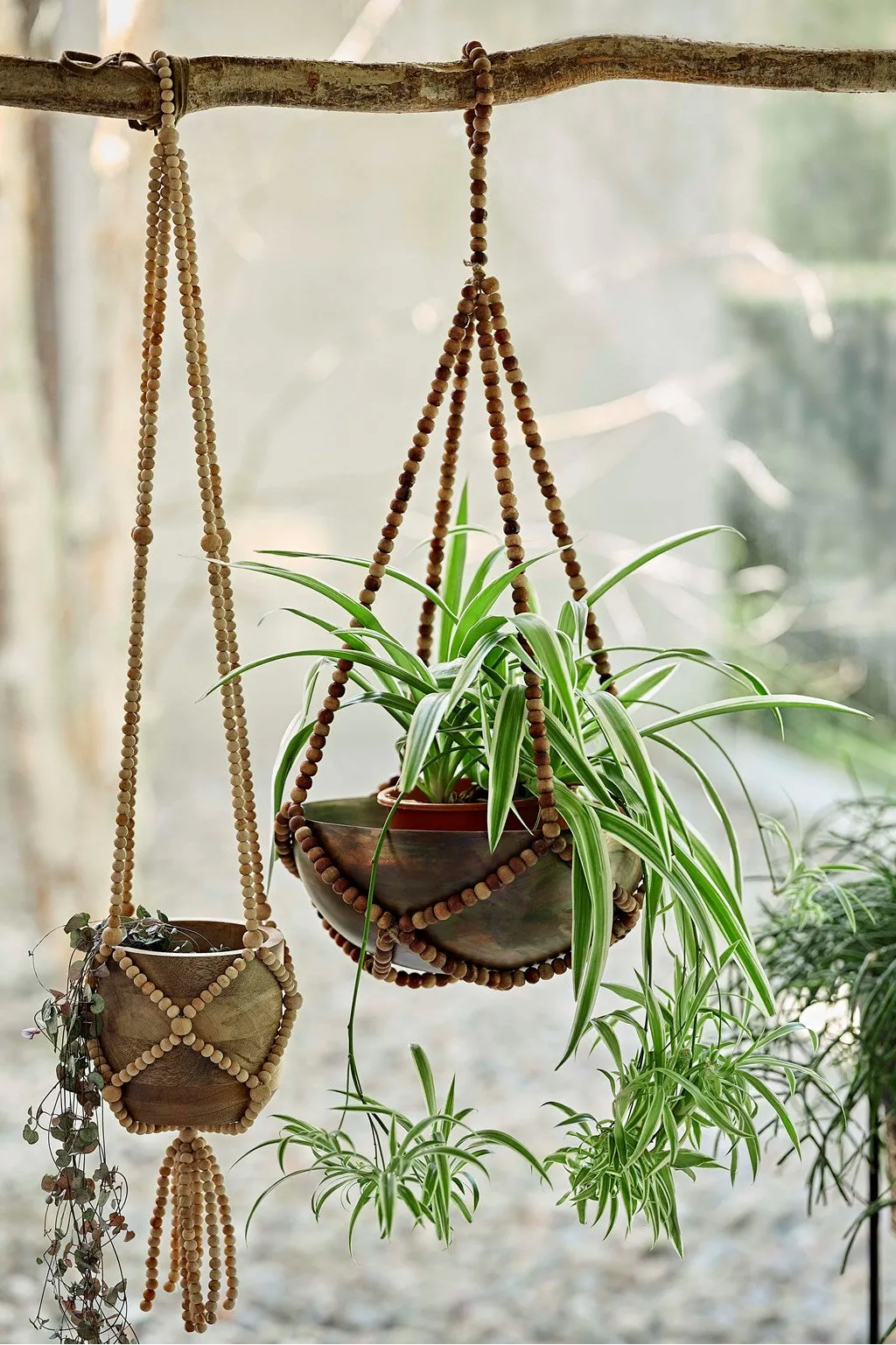 Beaded Hanging Planter