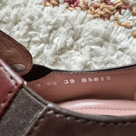 Beautifeel Brown/Red Doli Leather Heel Pump Size 39