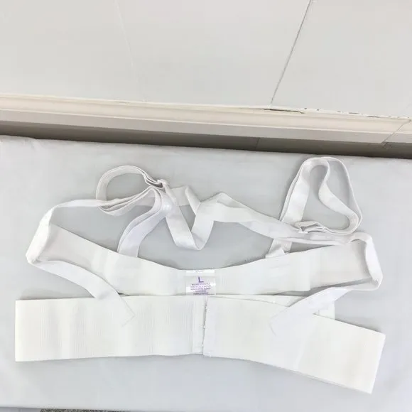 Best Cradle/Azmed Belly Band Set Tan and White Size L/OS EXCELLENT Condition