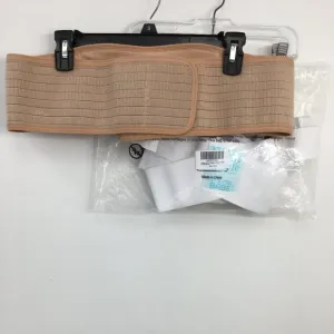 Best Cradle/Azmed Belly Band Set Tan and White Size L/OS EXCELLENT Condition