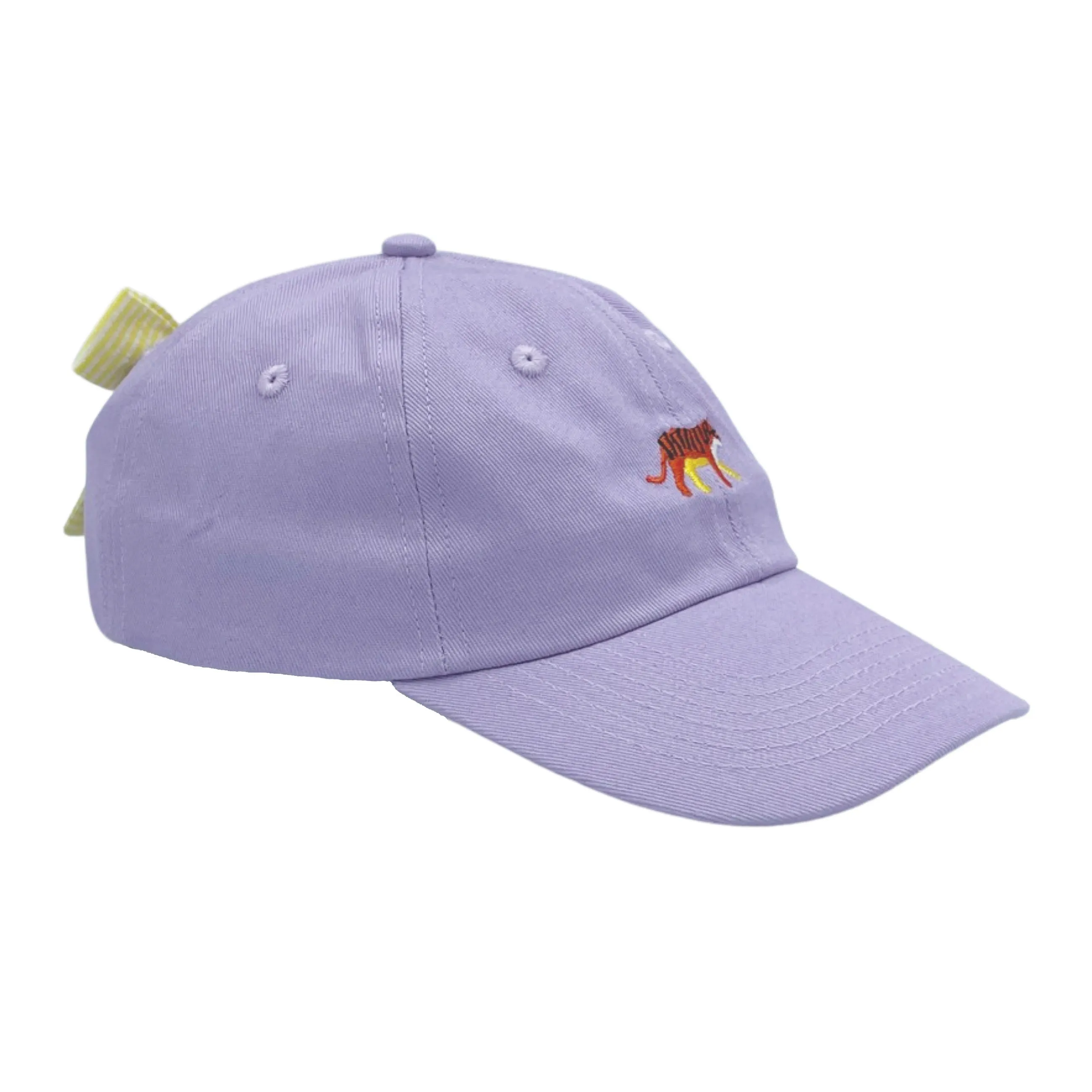 Bits & Bows Tiger on Lavender Girls Hat