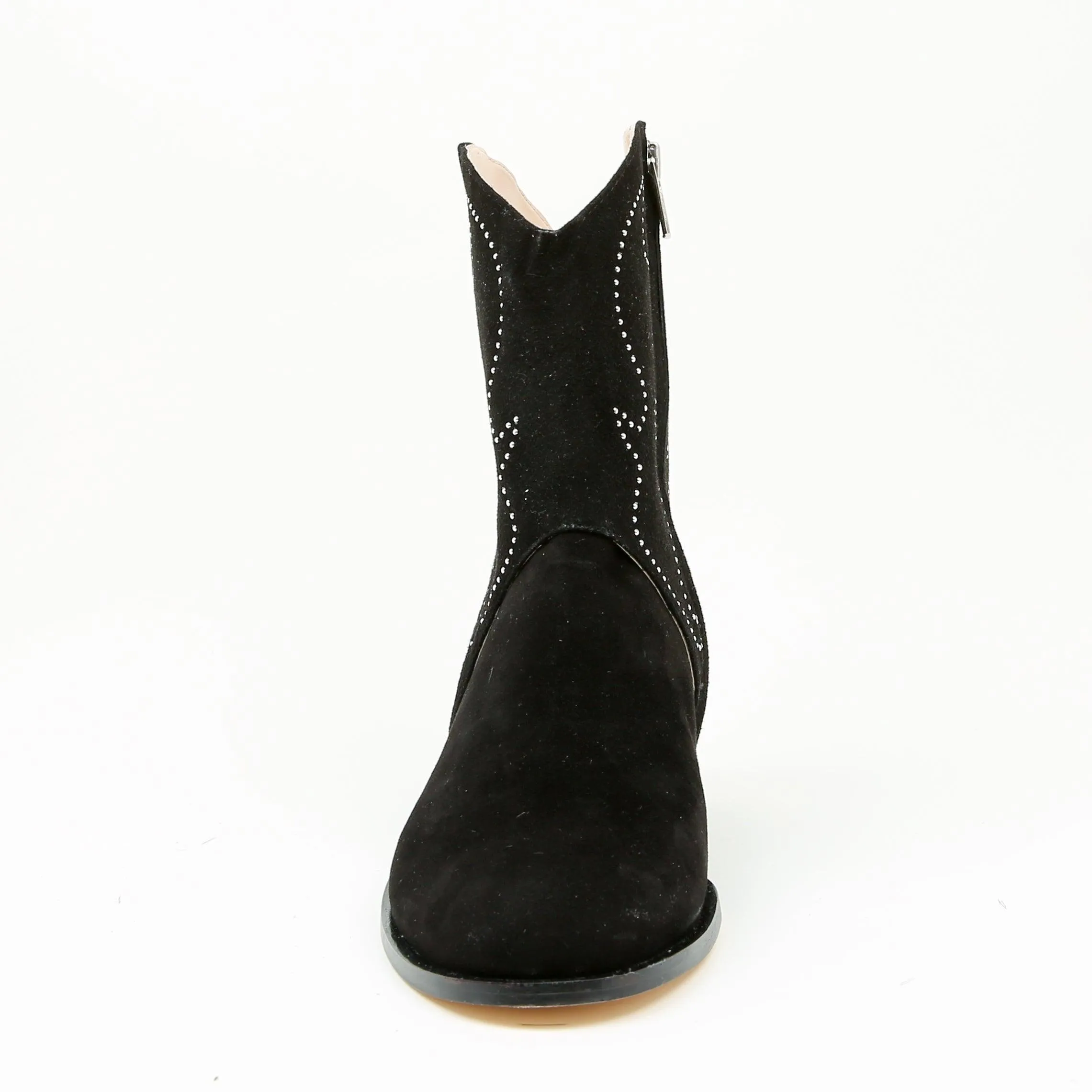 Black Suede Chelsea Boot   Oakley Strap