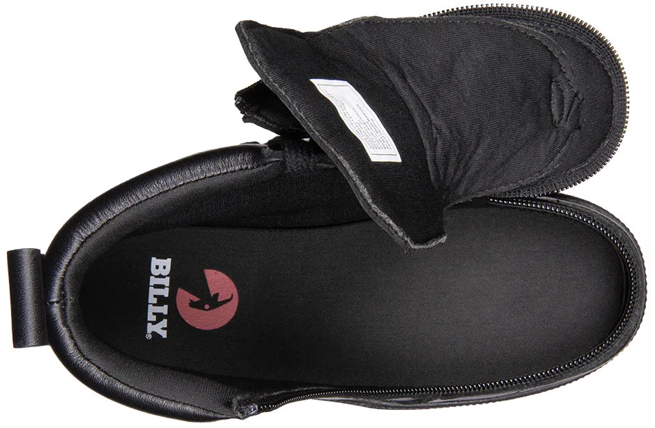 Black to the Floor Leather BILLY Classic Lace Highs