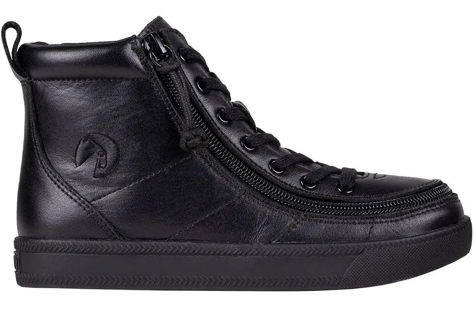 Black to the Floor Leather BILLY Classic Lace Highs