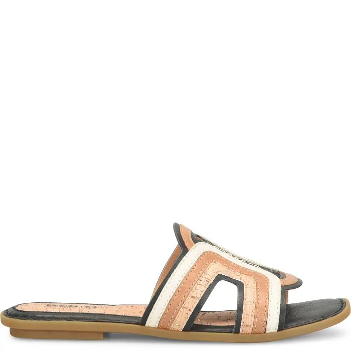 Born Women's Hyannis Slide Sandal - Black Combo