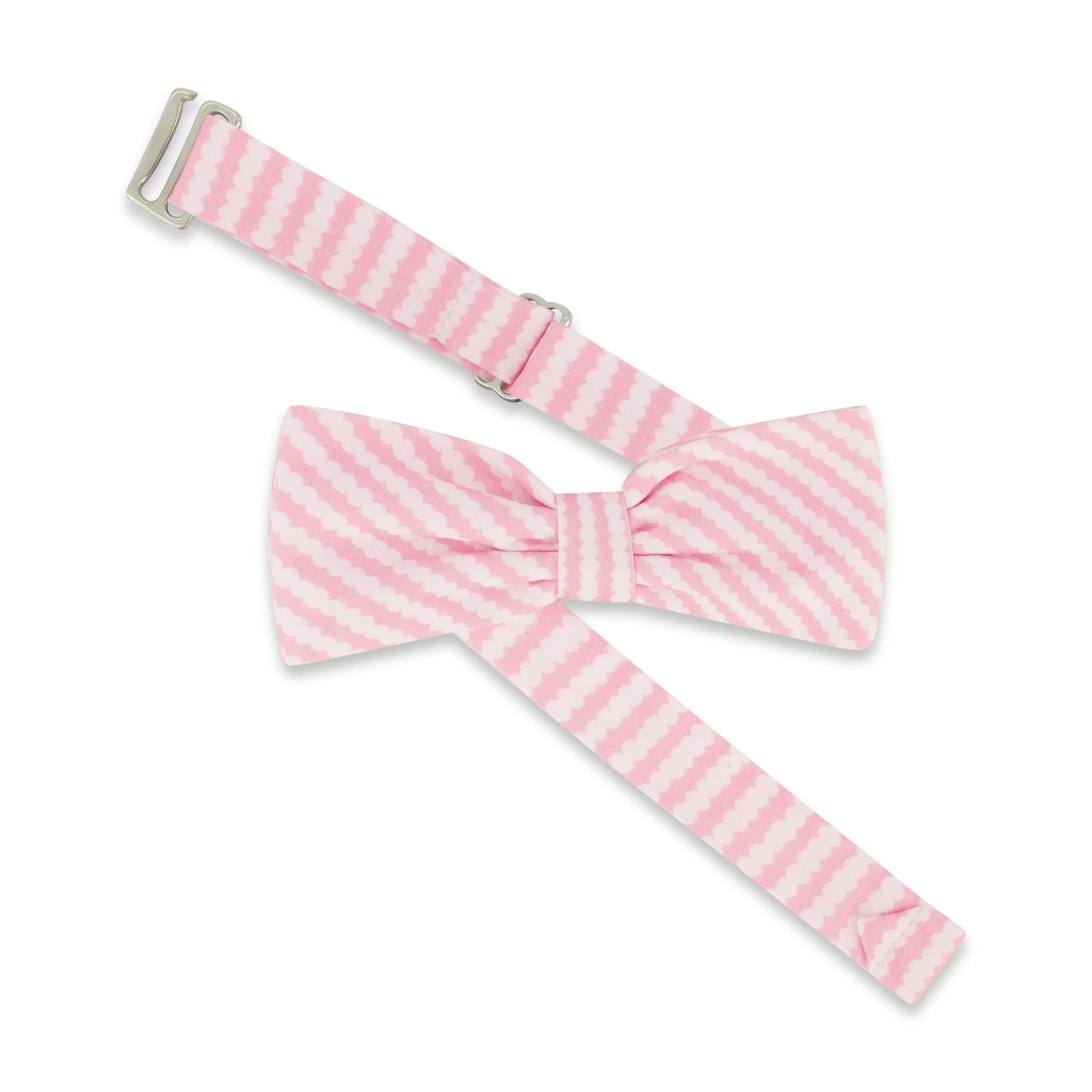 Bow Tie -- Pink Bubble Stripe