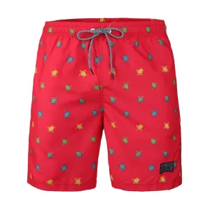 Boy's  Kid  Family  Match  Fast  Dry  Mesh  Lining  Swim  Trunks  Shorts