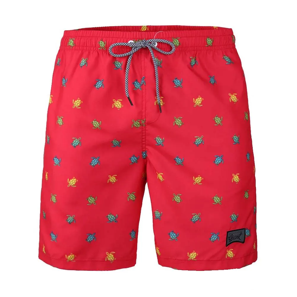 Boy's  Kid  Family  Match  Fast  Dry  Mesh  Lining  Swim  Trunks  Shorts