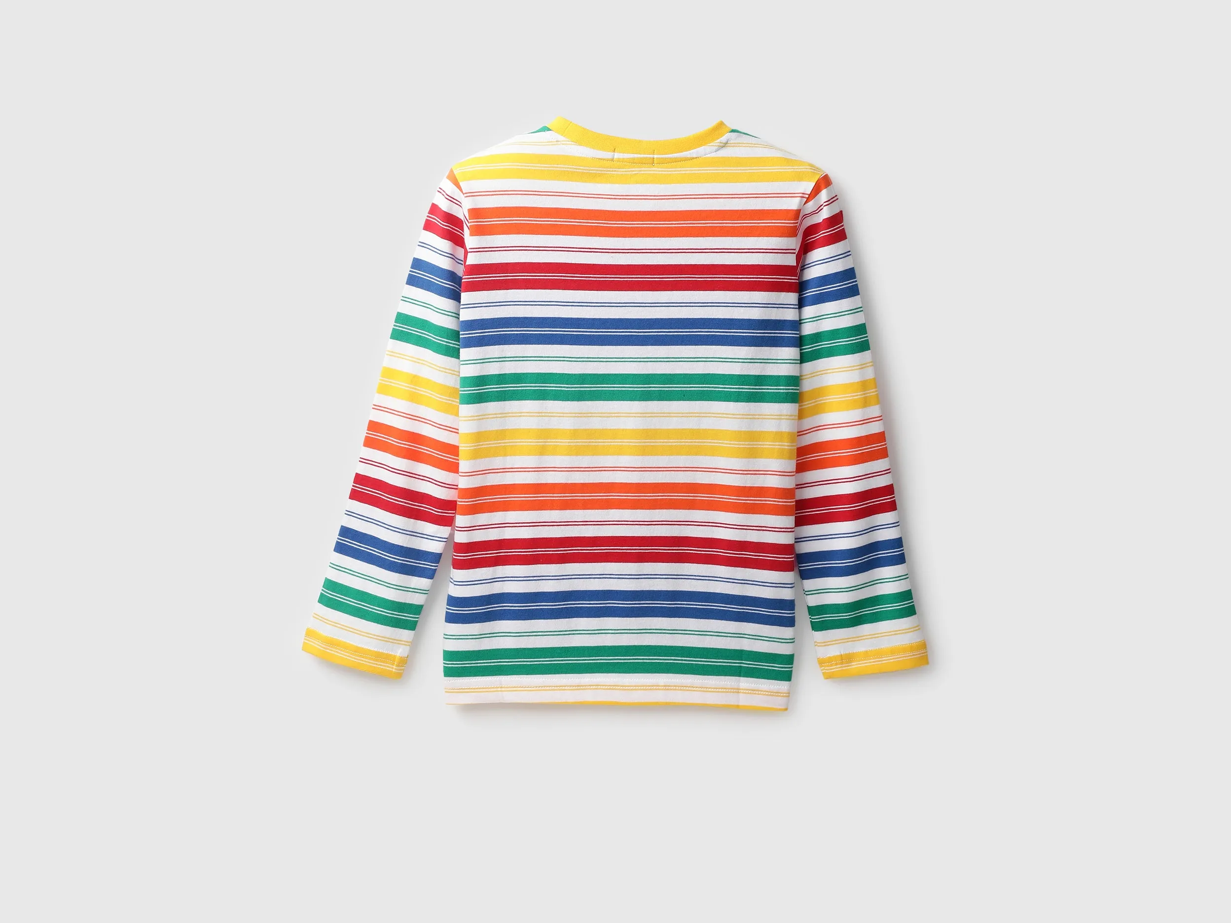 Boys Striped Round Neck T-shirt