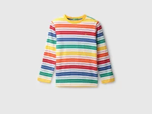 Boys Striped Round Neck T-shirt
