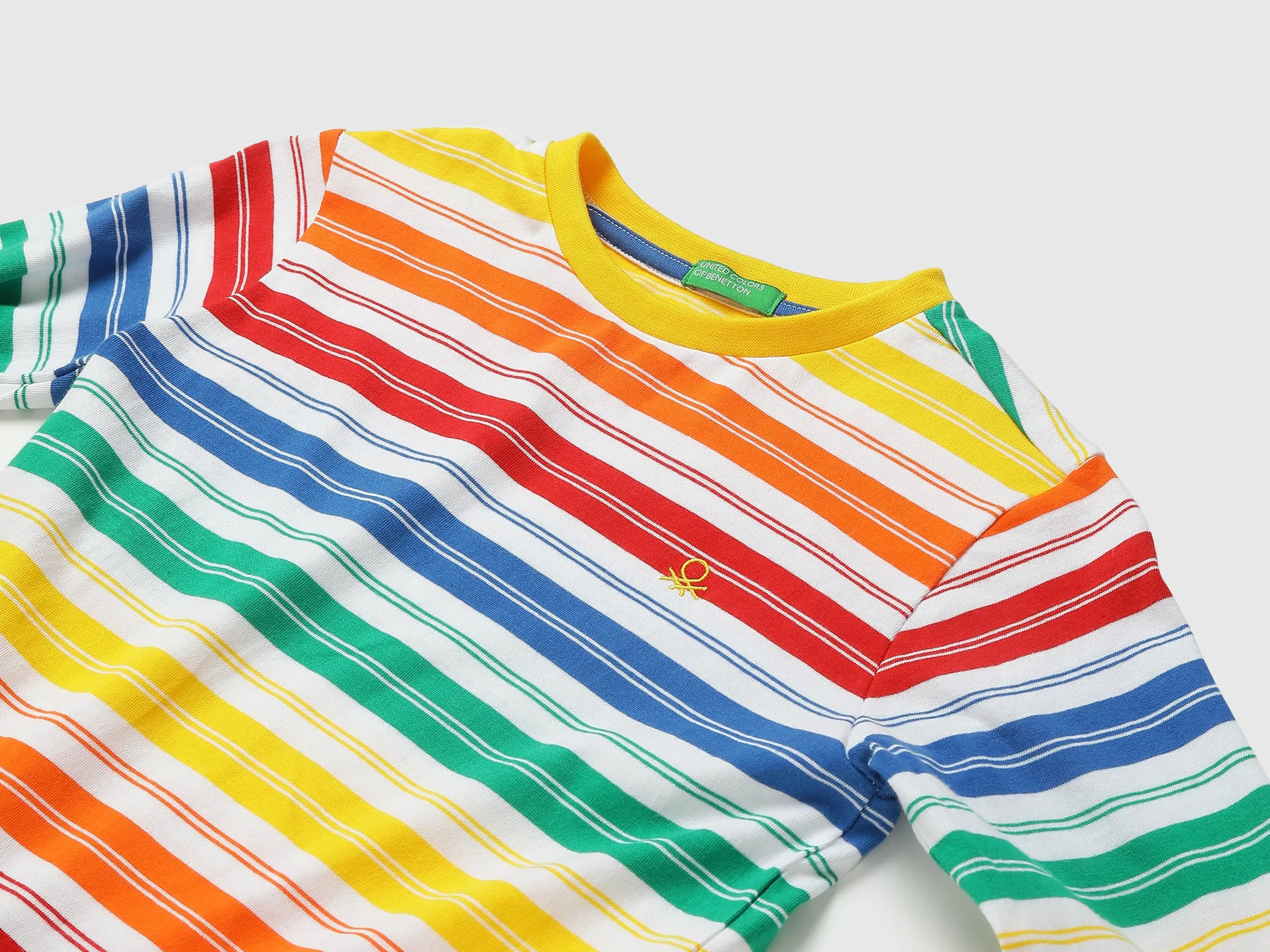Boys Striped Round Neck T-shirt