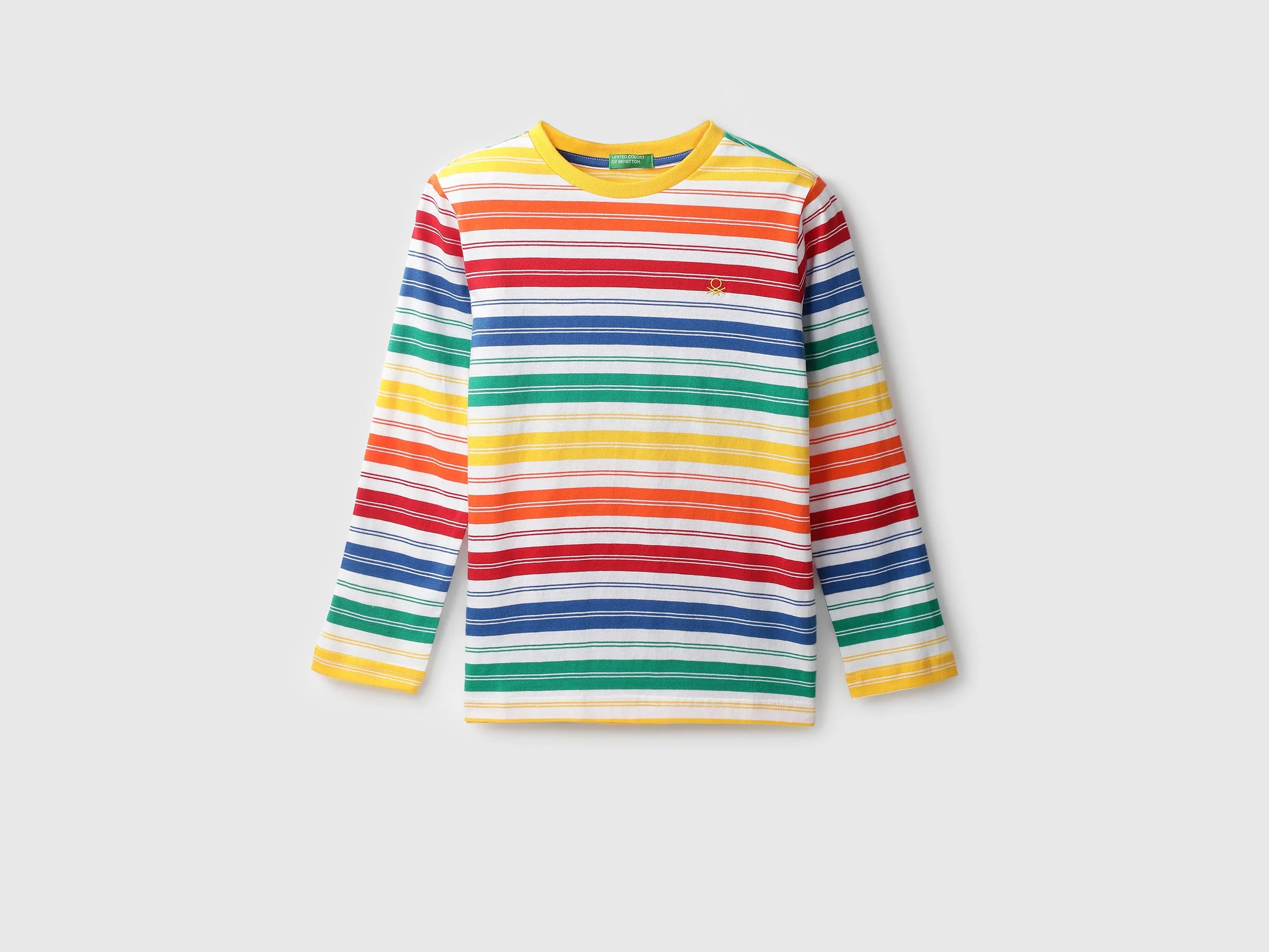 Boys Striped Round Neck T-shirt