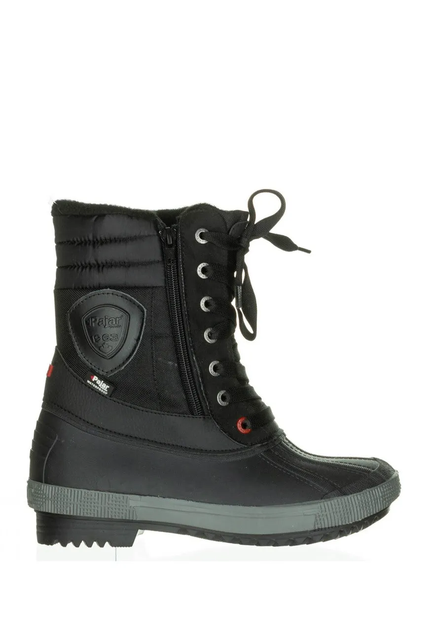 Brand new Women's Pajar Selma Waterproof Duck Boot, Black, Sz 7! Made in Italy! -40C Temp Rating! Retails $198 