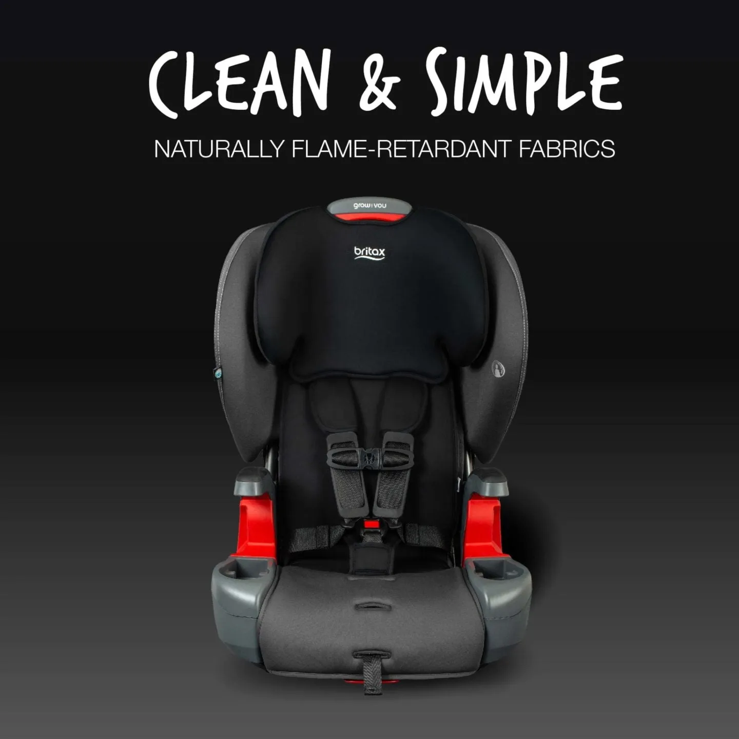 Britax Grow With You Harness-2-Booster - Mod Black SafeWash