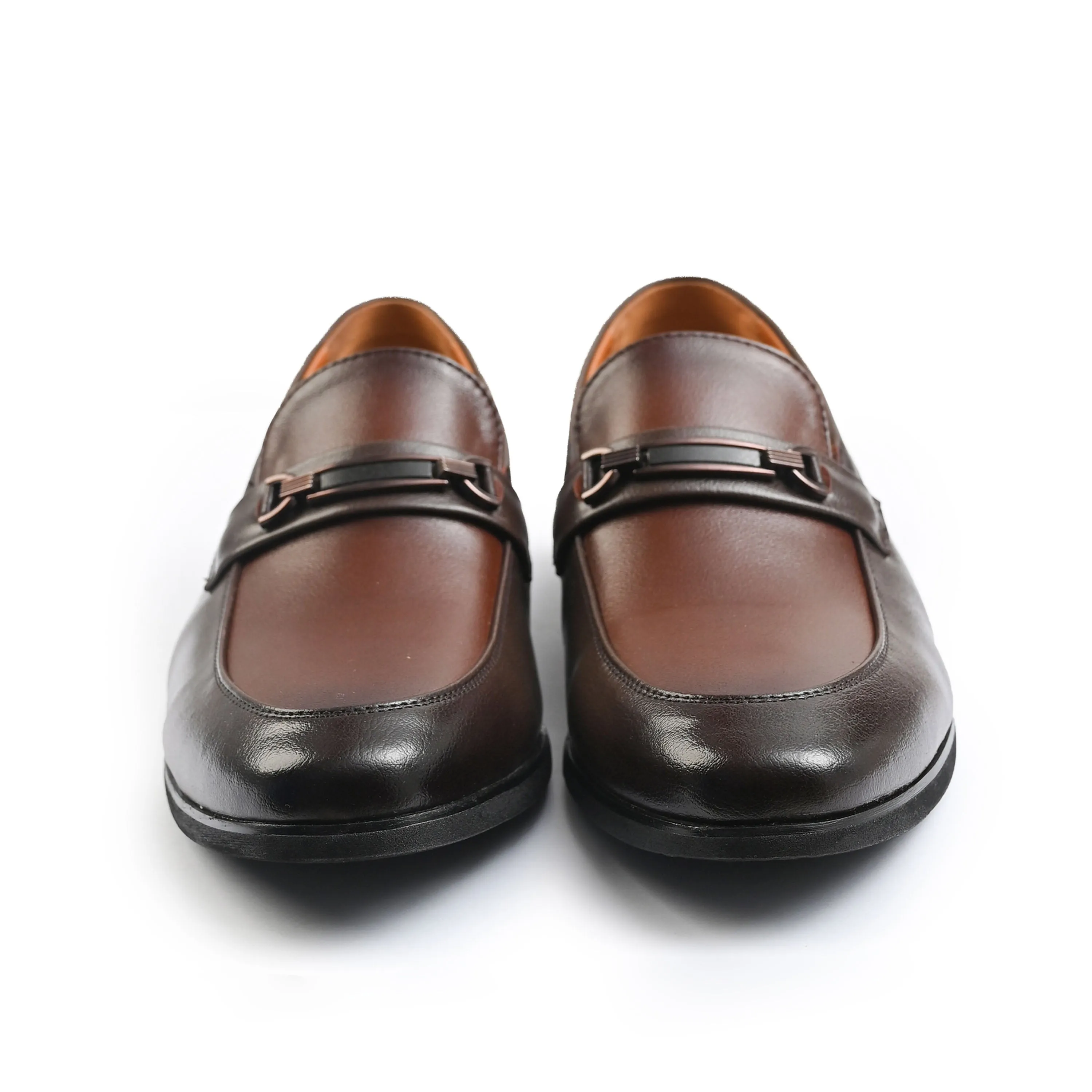 BROWN SNAFFLE TRIM SHOES