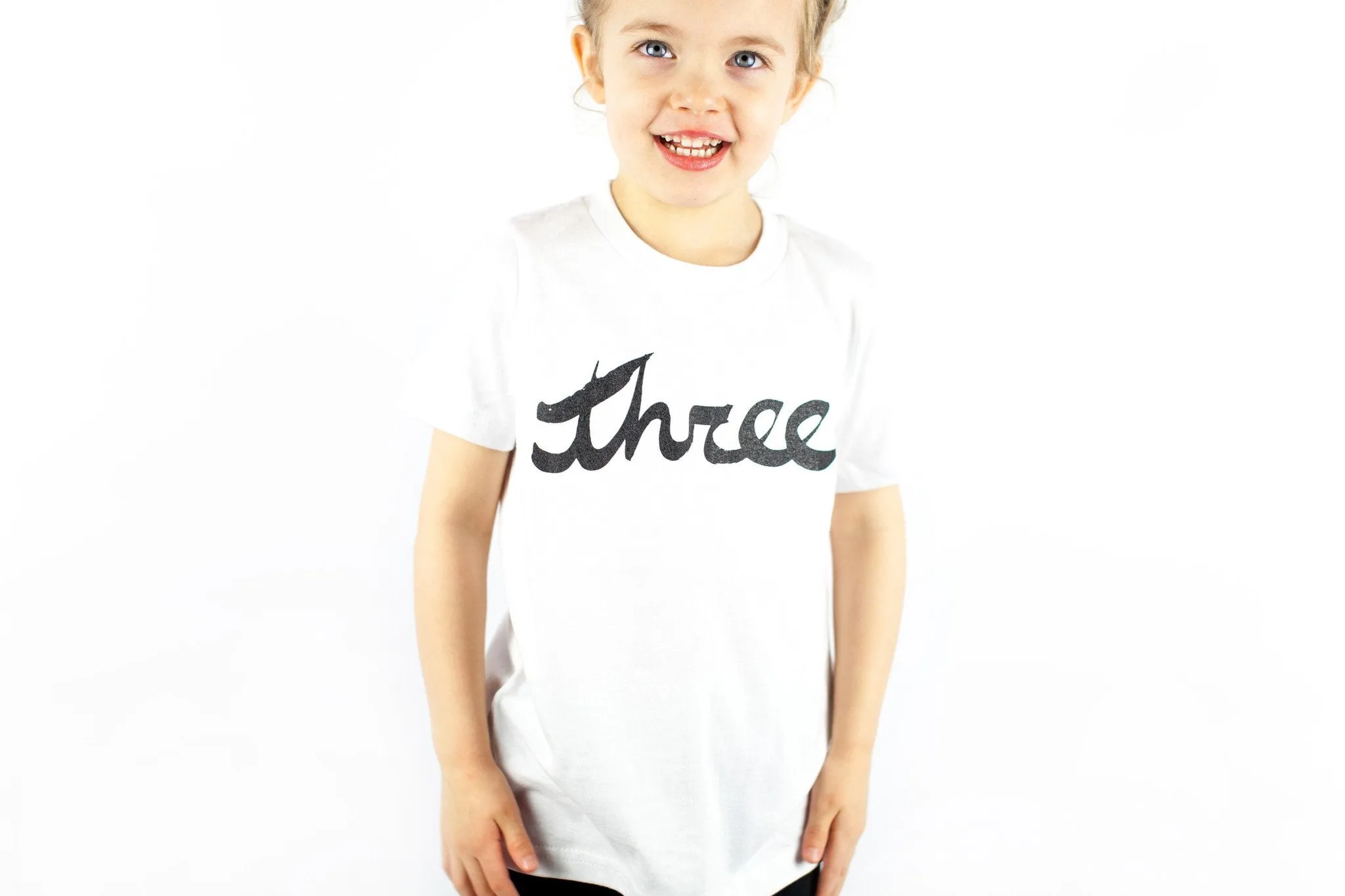 Brush Script Number T-shirt
