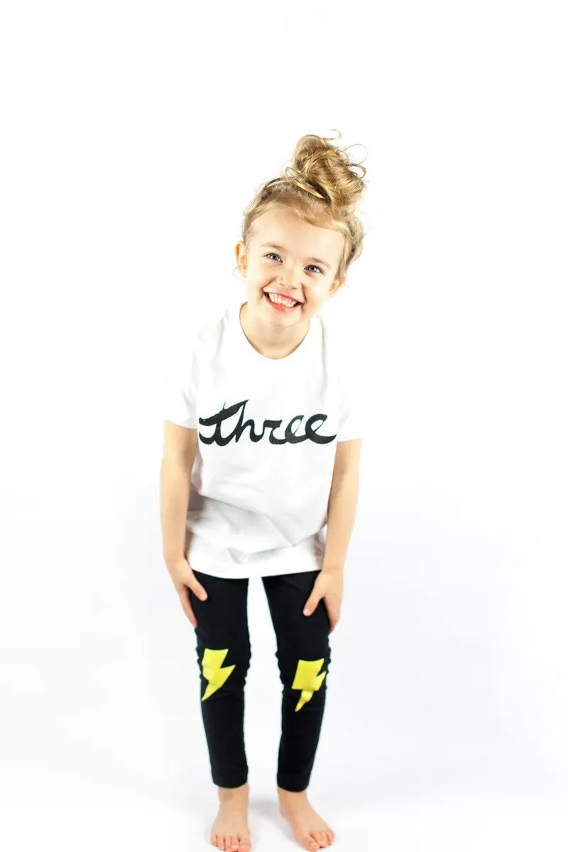 Brush Script Number T-shirt