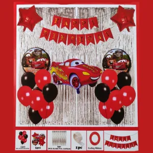 Car Theme Happy Birthday Banner & Decoration for Birthday Party