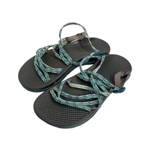 CHACO Zong X Ecotread Sandals Slip on Green Fizz Hiking Outdoors Size 10