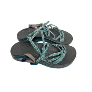 CHACO Zong X Ecotread Sandals Slip on Green Fizz Hiking Outdoors Size 10