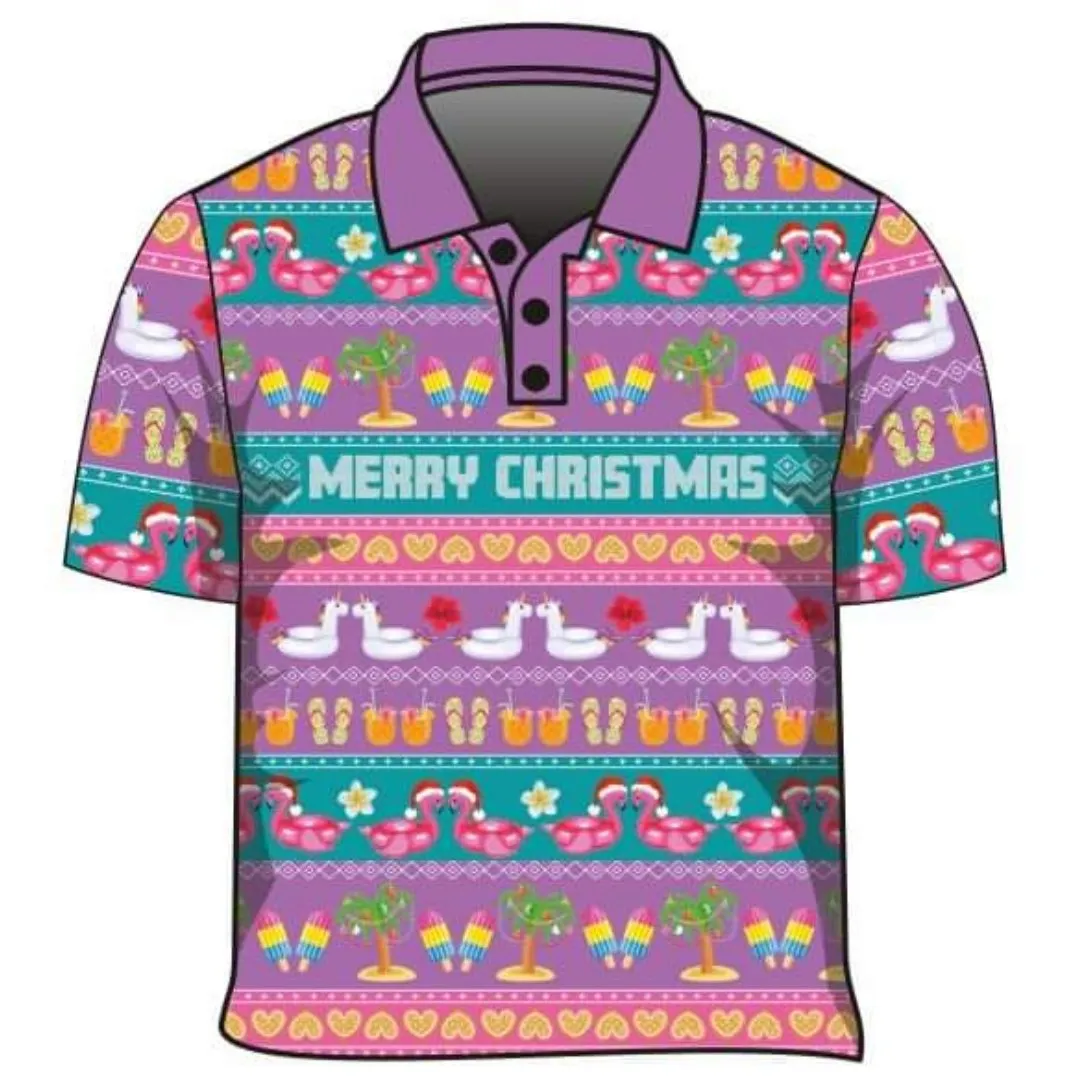Christmas | Fa La La Mingo Ugly Christmas Fishing Shirt
