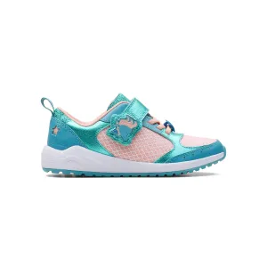CLARKS GIRLS AQUATIC BRILL KID. (WIDE FIT)