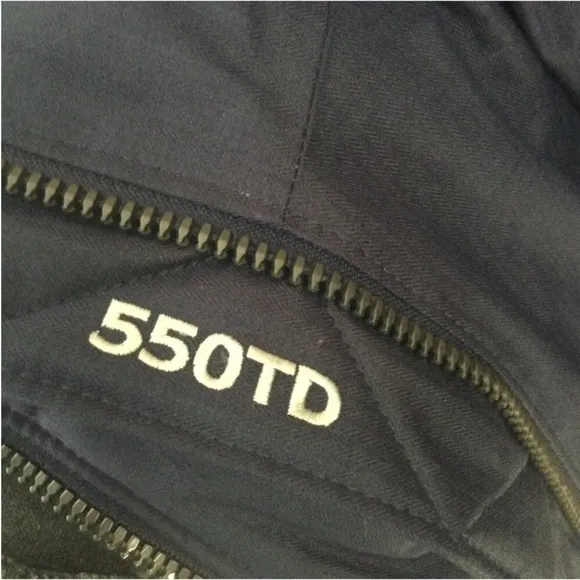 Columbia Barlow Pass 550 TurboDown OmniHeat Hooded Navy Bomber Jacket Sz Medium